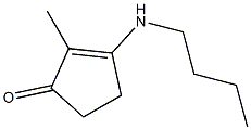 2-Cyclopenten-1-one,3-(butylamino)-2-methyl-(9CI) Structure