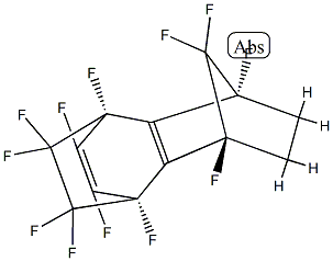 1,2,3,4,5,8,9,9,10,10,11,11-Dodecafluoro-1,4,5,6,7,8-hexahydro-1α,4α-ethano-5α,8α-methanonaphthalene 구조식 이미지