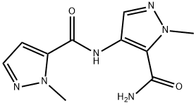 1H-Pyrazole-5-carboxamide,1-methyl-4-[[(1-methyl-1H-pyrazol-5- 구조식 이미지