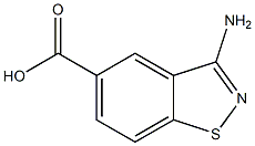 1,2-Benzisothiazole-5-carboxylicacid,3-amino-(9CI) Structure