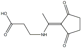 바-알라닌,N-[1-(2,5-디옥소사이클로펜틸리덴)에틸]-(9CI) 구조식 이미지