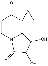 Spiro[cyclopropane-1,8(5H)-indolizine]-3,7(2H,6H)-dione, dihydro-1,2-dihydroxy- (9CI) Structure