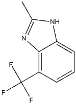 1H-벤지미다졸,2-메틸-4-(트리플루오로메틸)-(9Cl) 구조식 이미지