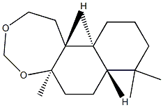 (5aR,7aα,11bα)-Dodecahydro-5aβ,8,8,11aβ-tetramethylnaphtho[2,1-d][1,3]dioxepin 구조식 이미지
