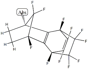 1,2,3,4,5,8,9,9,10,10,11,11-Dodecafluoro-1,4,5,6,7,8-hexahydro-1α,4α-ethano-5β,8β-methanonaphthalene Structure