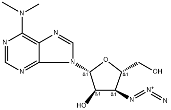 3'-Azido-3'-deoxy-N6,N6-dimethyladenosine Structure