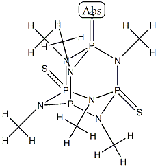 2,4,6,8,9,10-Hexamethyl-2,4,6,8,9,10-hexaaza-1,3,5,7-tetraphosphatricyclo[3.3.1.13,7]decane1,3,5-trissulfide Structure