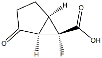 비시클로[3.1.0]헥산-6-카르복실산,6-플루오로-2-옥소-,(1R,5R,6S)-rel-(9CI) 구조식 이미지