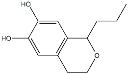 1H-2-Benzopyran-6,7-diol,3,4-dihydro-1-propyl-(9CI) Structure