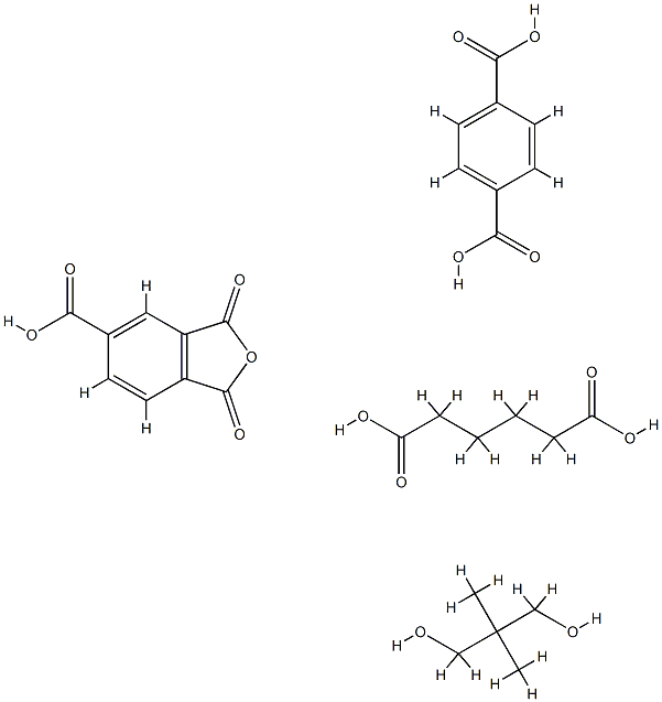 1,4-벤젠디카르복실산,1,3-디히드로-1,3-디옥소-5-이소벤조푸란카르복실산,2,2-디메틸-1,3-프로판디올및헥산디오산중합체 구조식 이미지