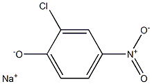 나트륨=2-클로로-4-니트로페놀레이트 구조식 이미지