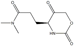 2H-1,3-Oxazine-4-propanamide, tetrahydro-N,N-dimethyl-2,5-dioxo-, (4S)- (9CI) Structure