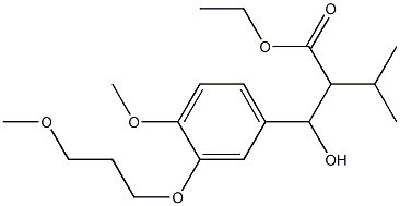 Ethyl 2-(hydroxy(4-Methoxy-3-(3-Methoxypropoxy)phenyl)Methyl)-3-Methylbutanoate Structure