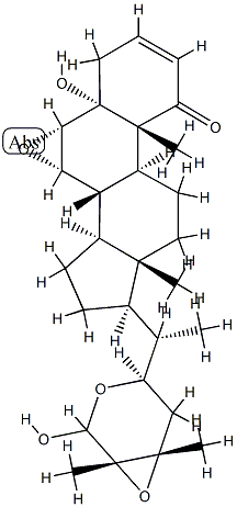 (22R,24S,25S,26R)-6α,7α:22,26:24,25-Triepoxy-5,26-dihydroxy-5α-ergost-2-en-1-one Structure