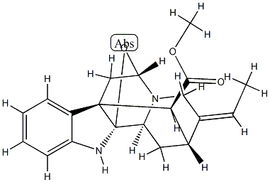(2α,5α,16S)-2,5-에폭시-1,2-디히드로아쿠아밀란-17-오산메틸에스테르 구조식 이미지