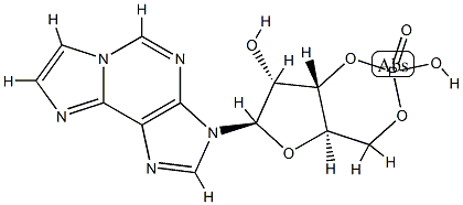 1,N(6)-에테노아데노신3',5'-모노포스페이트 구조식 이미지