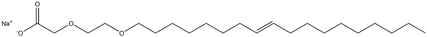 (Z)-Poly(oxy-1,2-ethanediyl), .alpha.-(carboxymethyl)-.omega.-(9-octadecenyloxy)-, sodium salt, Structure