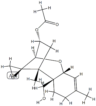 12,13-Epoxytrichothec-9-ene-3α,15-diol 3-acetate 구조식 이미지
