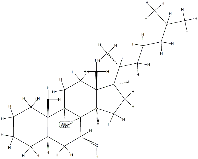 8α,9-Epoxy-5α-cholestan-7α-ol Structure