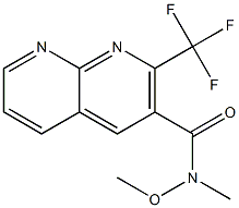 1,8-Naphthyridine-3-carboxamide,N-methoxy-N-methyl-2-(trifluoromethyl)-(9CI) Structure
