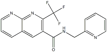 1,8-Naphthyridine-3-carboxamide,N-(2-pyridinylmethyl)-2-(trifluoromethyl)-(9CI) 구조식 이미지