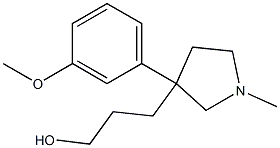 3-(3-Methoxyphenyl)-1-methyl-3-pyrrolidine-1-propanol 구조식 이미지