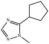 1H-1,2,4-Triazole,5-cyclopentyl-1-methyl-(9CI) Structure