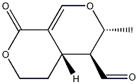 (4aS)-4,4a,5,6-Tetrahydro-6β-methyl-1-oxo-1H,3H-pyrano[3,4-c]pyran-5α-carbaldehyde Structure