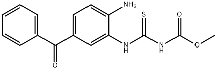 4-amino-3-(3'-methoxycarbonyl-2'-thioureido)benzophenone Structure
