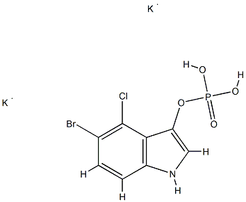 5-BROMO-4-CHLORO-3-INDOXYL PHOSPHATE, DIPOTASSIUM SALT Structure