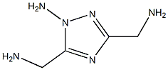 1H-1,2,4-Triazole-3,5-dimethanamine,1-amino-(9CI) 구조식 이미지