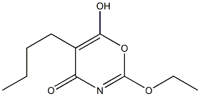 6H-1,3-Oxazin-6-one,5-butyl-2-ethoxy-4-hydroxy-(9CI) 구조식 이미지
