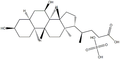 Chenodeoxycholic acid sulfate conjugate 구조식 이미지