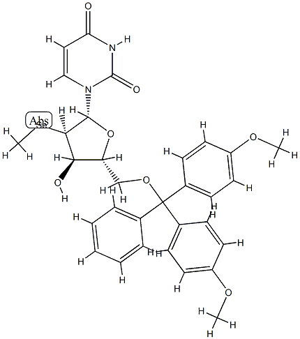 5'-DMTr-2'-메셀레노-우리딘 구조식 이미지