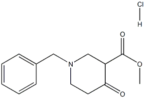 Methyl 1-benzyl-4-oxo-3-piperidine-carboxylate hydrochloride 구조식 이미지