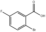 2-Bromo-5-fluorobenzoic acid 구조식 이미지