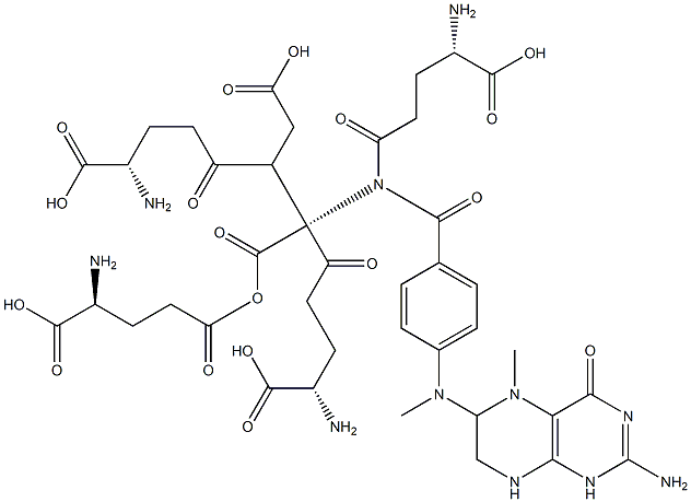 5-Methyltetrahydropteroylpentaglutamate Structure