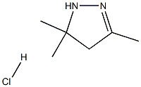 1H-Pyrazole,4,5-dihydro-3,5,5-trimethyl-, hydrochloride (1:1) Structure