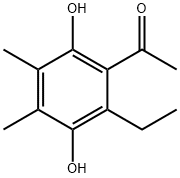 Ethanone,1-(2-ethyl-3,6-dihydroxy-4,5-dimethylphenyl)-(9CI) Structure