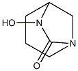 1,6-Diazabicyclo[3.2.1]octan-7-one,6-hydroxy-(9CI) 구조식 이미지