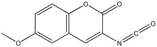 2H-1-Benzopyran-2-one,3-isocyanato-6-methoxy-(9CI) 구조식 이미지