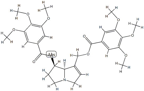 [(7R,8R)-7-(3,4,5-trimethoxybenzoyl)oxy-5,6,7,8-tetrahydro-3H-pyrroliz in-1-yl]methyl 3,4,5-trimethoxybenzoate Structure