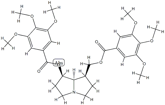 [(1S,7R,8R)-7-(3,4,5-trimethoxybenzoyl)oxy-2,3,5,6,7,8-hexahydro-1H-py rrolizin-1-yl]methyl 3,4,5-trimethoxybenzoate Structure