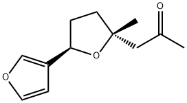 (2S)-5β-(3-Furyl)-2-methyl-2-(2-oxopropyl)tetrahydrofuran Structure