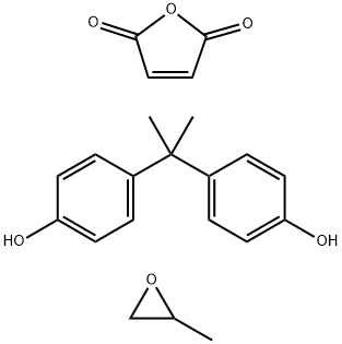 2,5-Furandione, polymer with 4,4-(1-methylethylidene)bisphenol and methyloxirane Structure