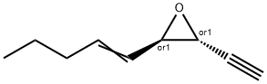 옥시란,2-에티닐-3-(1-펜테닐)-,(2R,3R)-rel-(9CI) 구조식 이미지