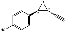 Phenol, 4-[(2R,3R)-3-ethynyloxiranyl]-, rel- (9CI) Structure