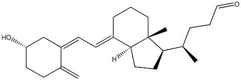 (5Z,7E)-3β-Hydroxy-9,10-secochola-5,7,10(19)-trien-24-al 구조식 이미지