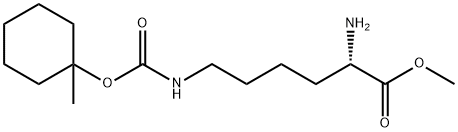 Nε-[(1-메틸시클로헥실)옥시카르보닐]리신메틸에스테르 구조식 이미지
