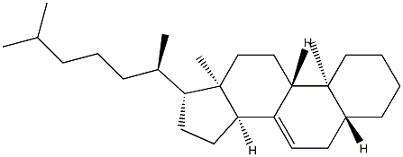 (14β)-5α-Cholest-7-ene Structure